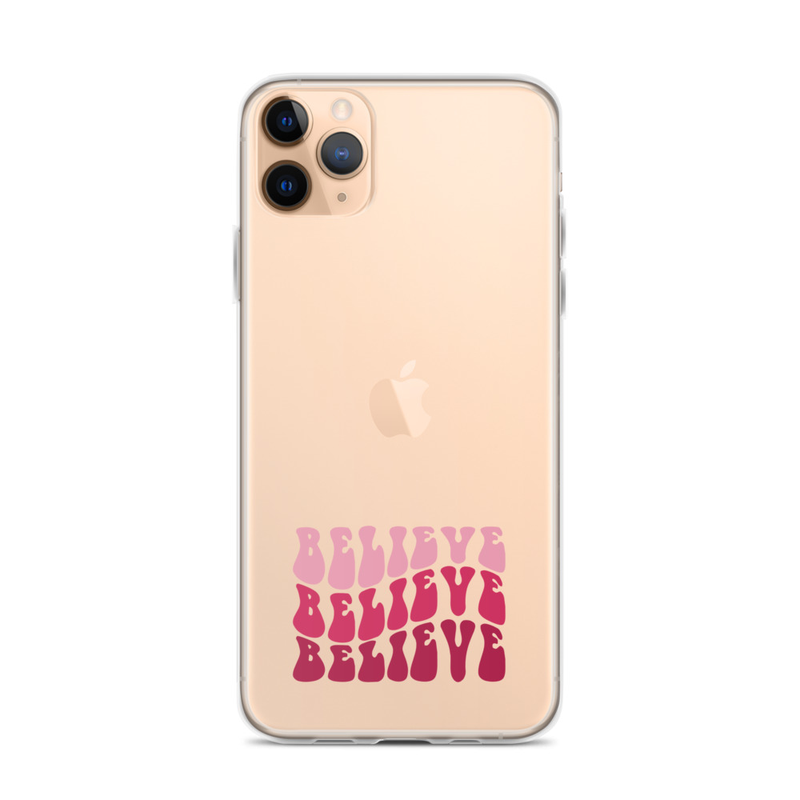 Transparent iPhone Case - Believe 