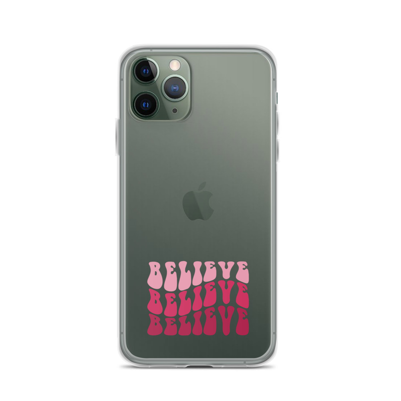Transparent iPhone Case - Believe 
