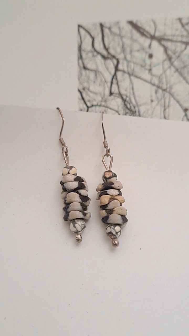 Handcrafted Beaded Dangle Earrings