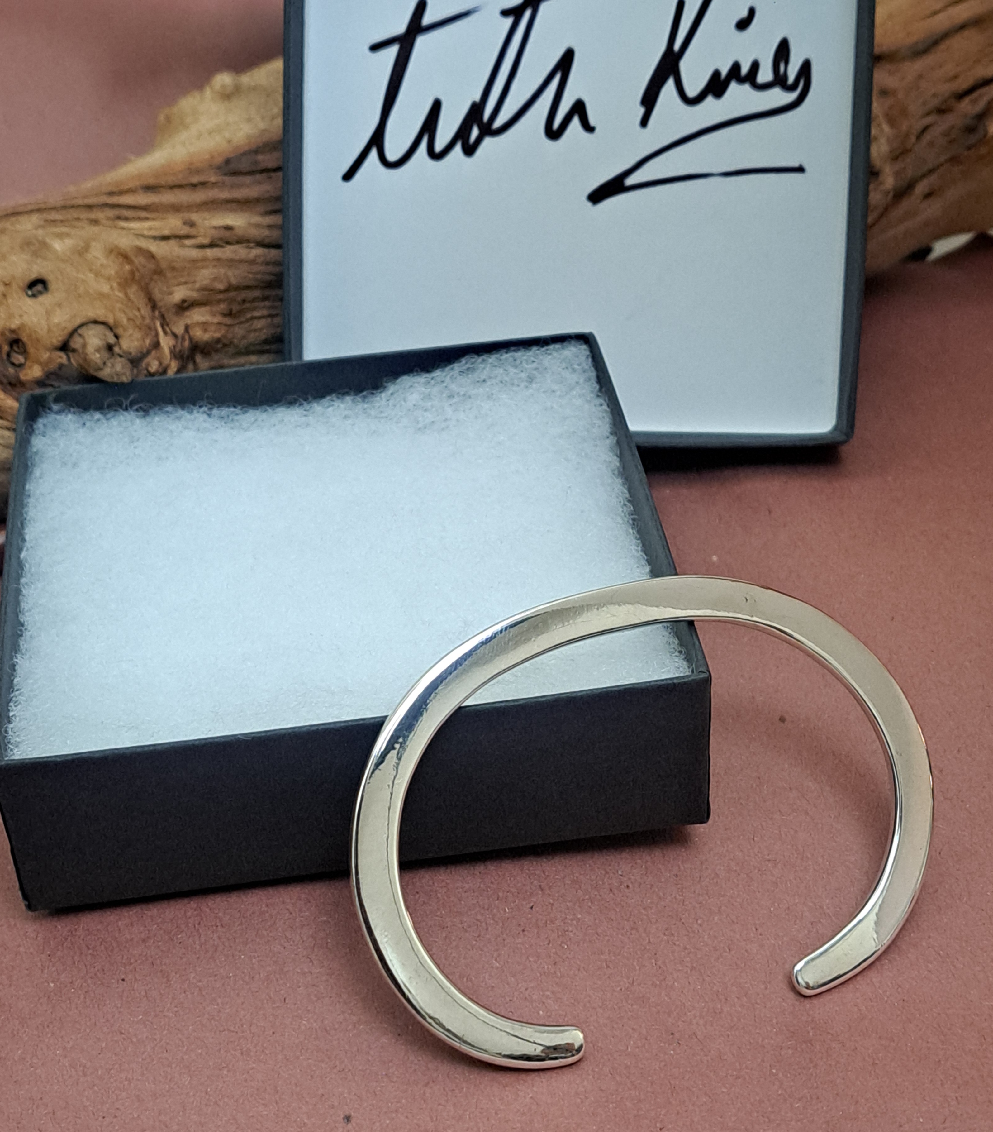 Handmade Solid 925 Sterling Silver Open Cuff Bracelet