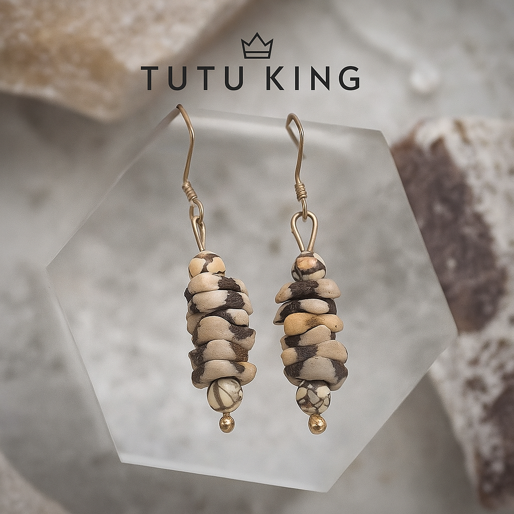 Handcrafted Beaded Dangle Earrings