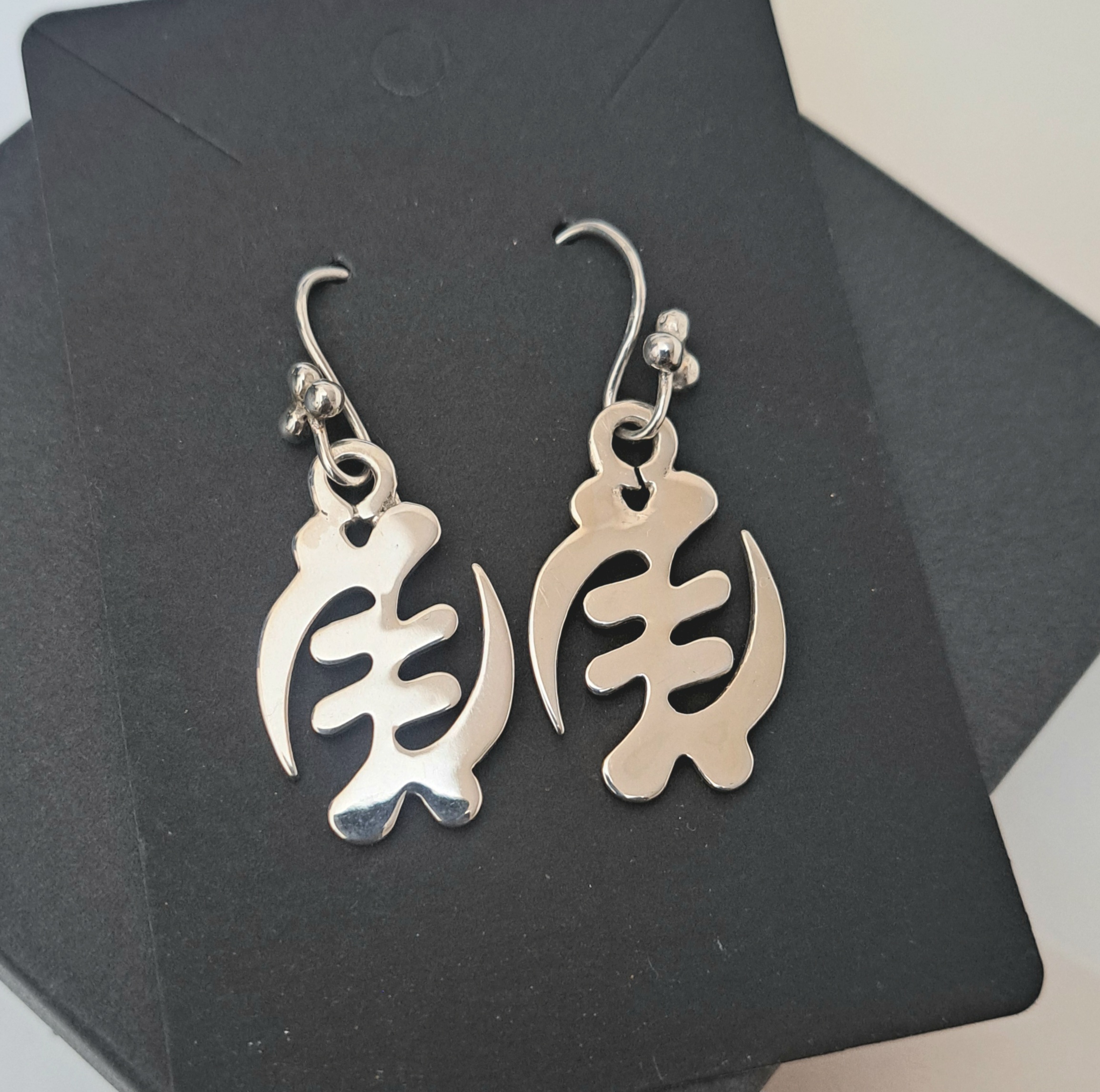Gye Nyame Sterling Silver Earrings