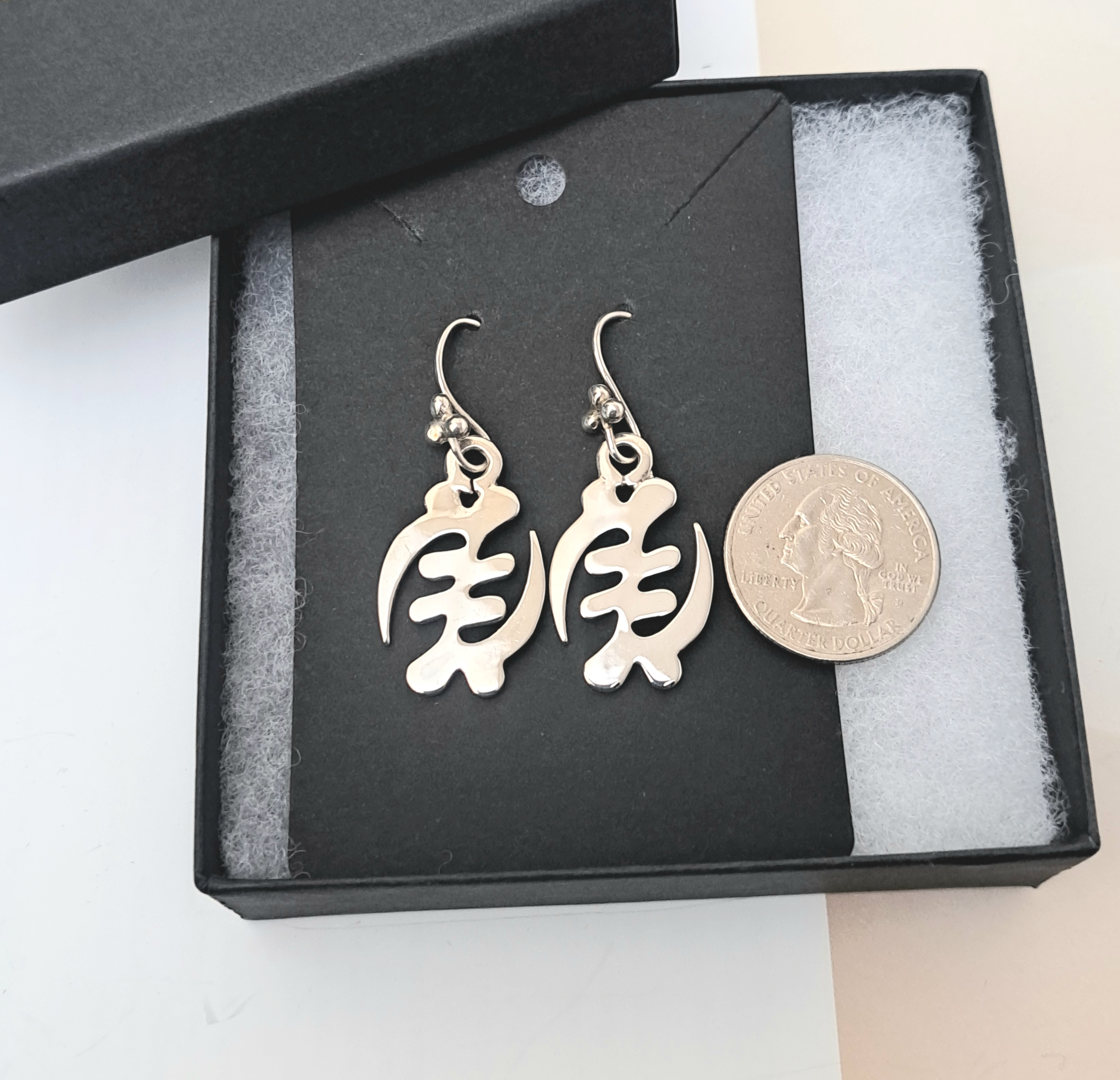 Gye Nyame Sterling Silver Earrings 