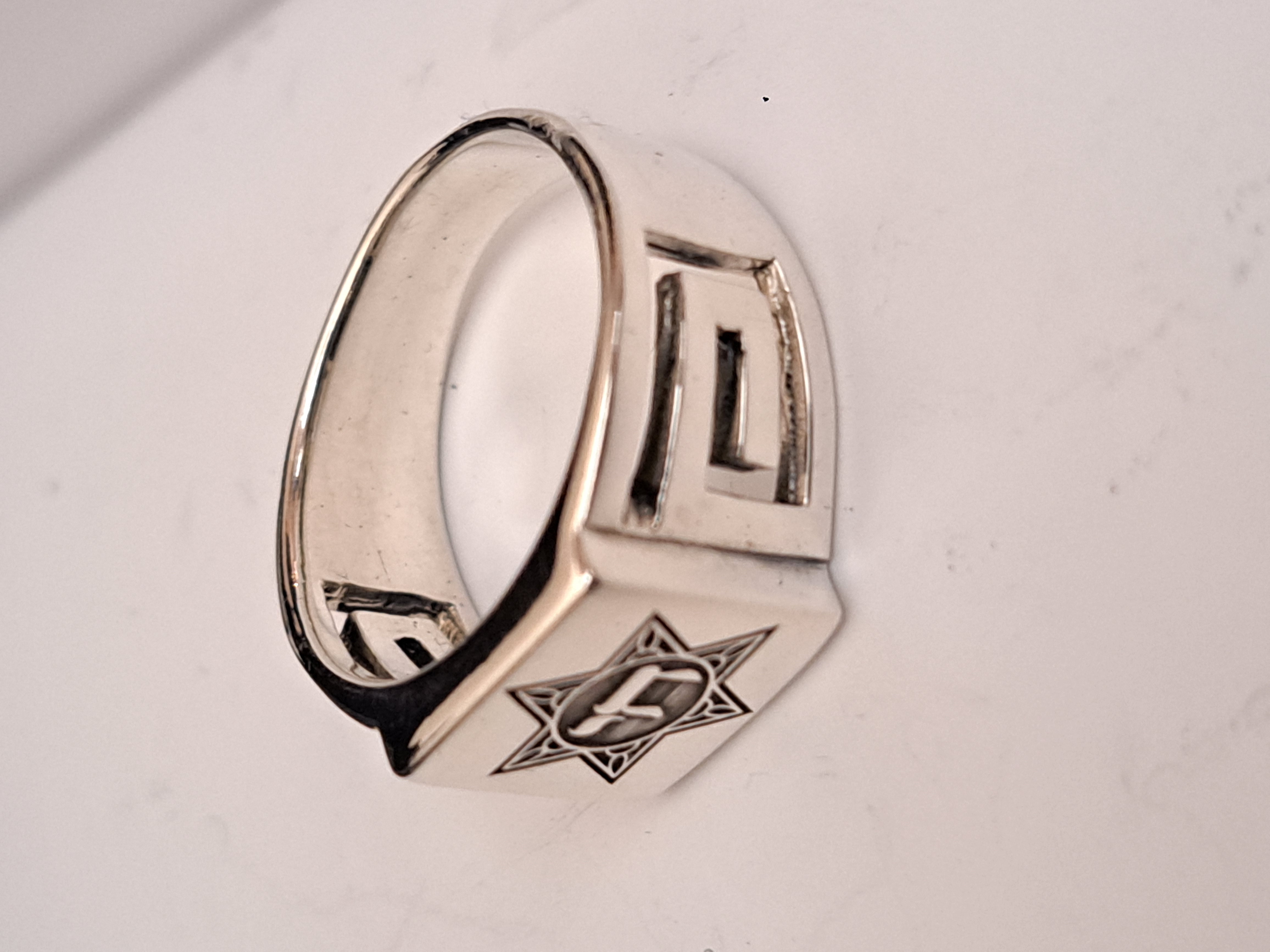 Star of David Chai Sterling Silver Ring