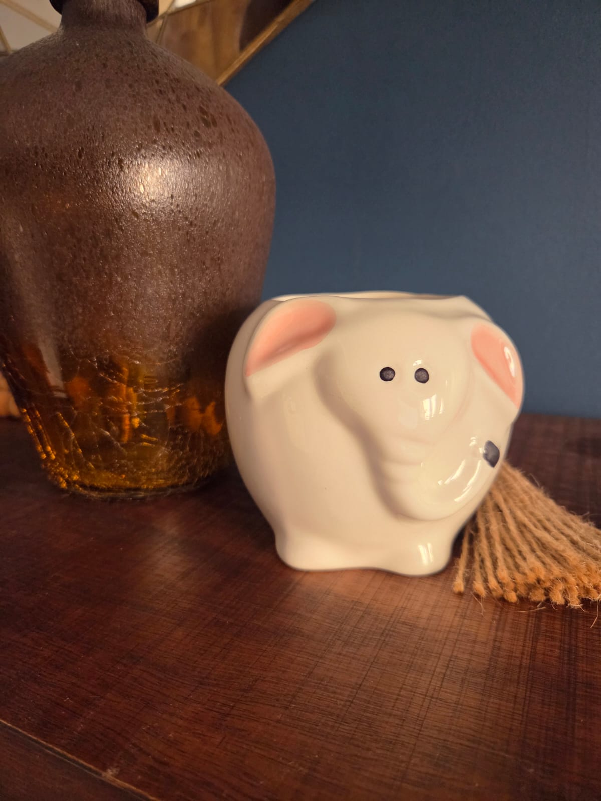 Maceta cerámica elefante