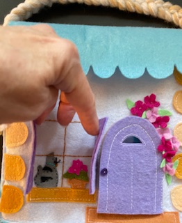 Little Girl's Blue Felt Purse