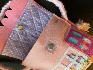 Little Girl's Pink Felt Purse