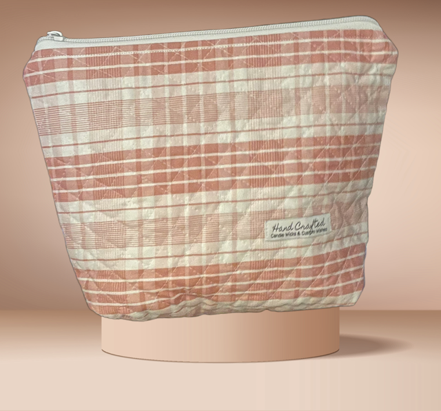 Quilted Plaid Cosmetic/Variety Pouch