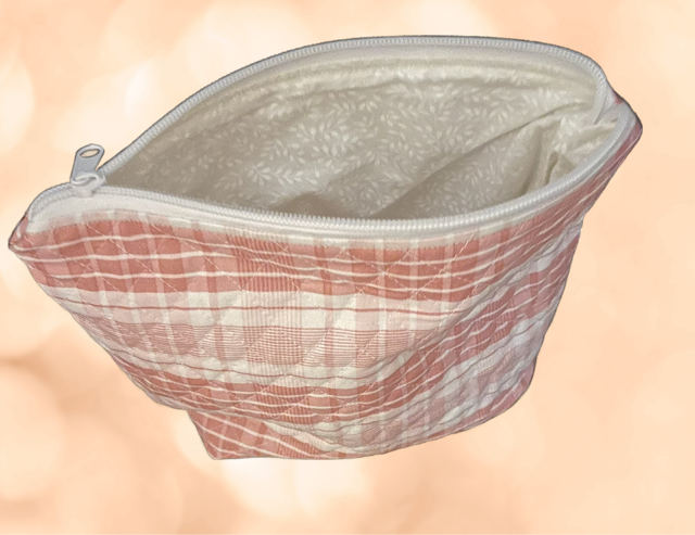 Quilted Plaid Cosmetic/Variety Pouch