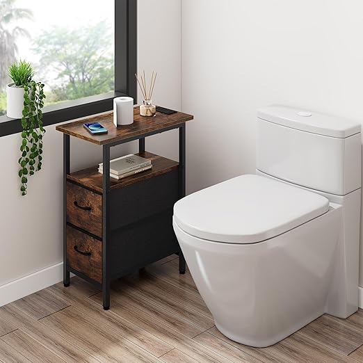 Industrial Bedside or Couch stand with Charging Station