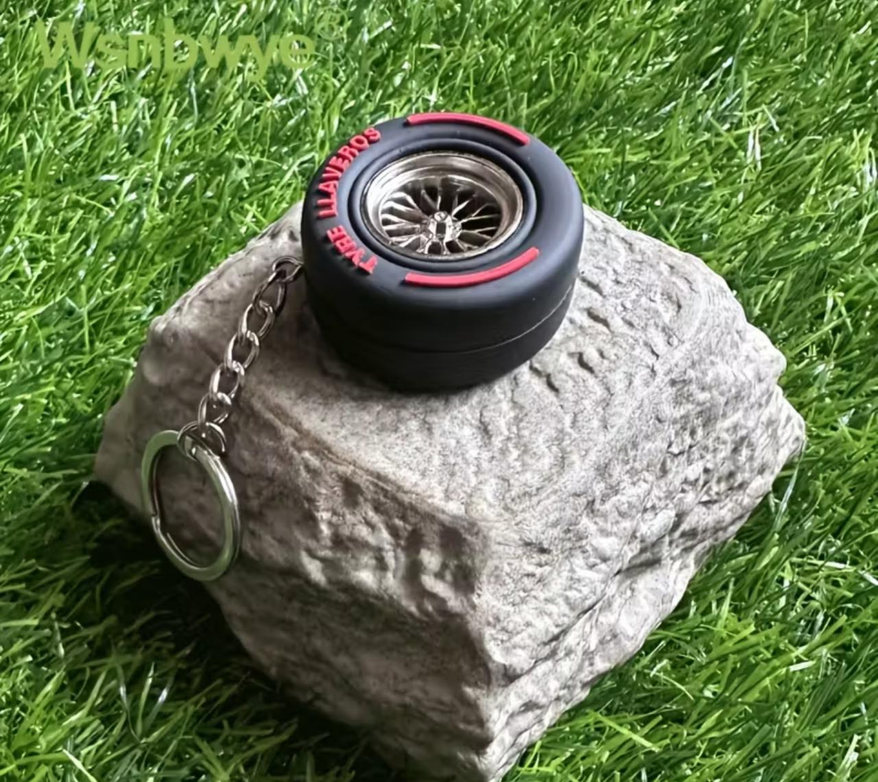Car Wheel Keychain