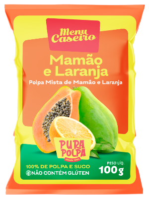 Polpa Mista de Mamão e Laranja 1kg