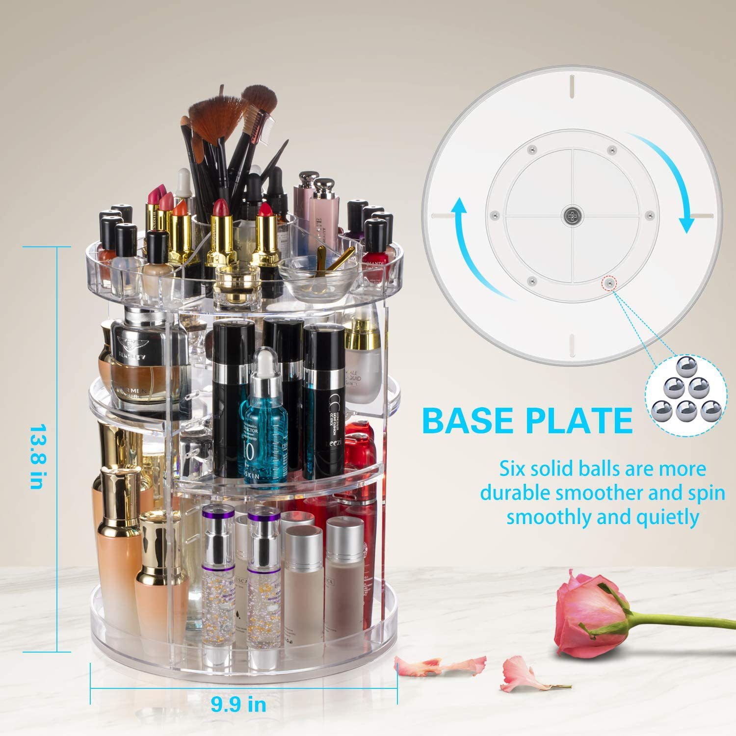 Rotating Makeup Organizer
