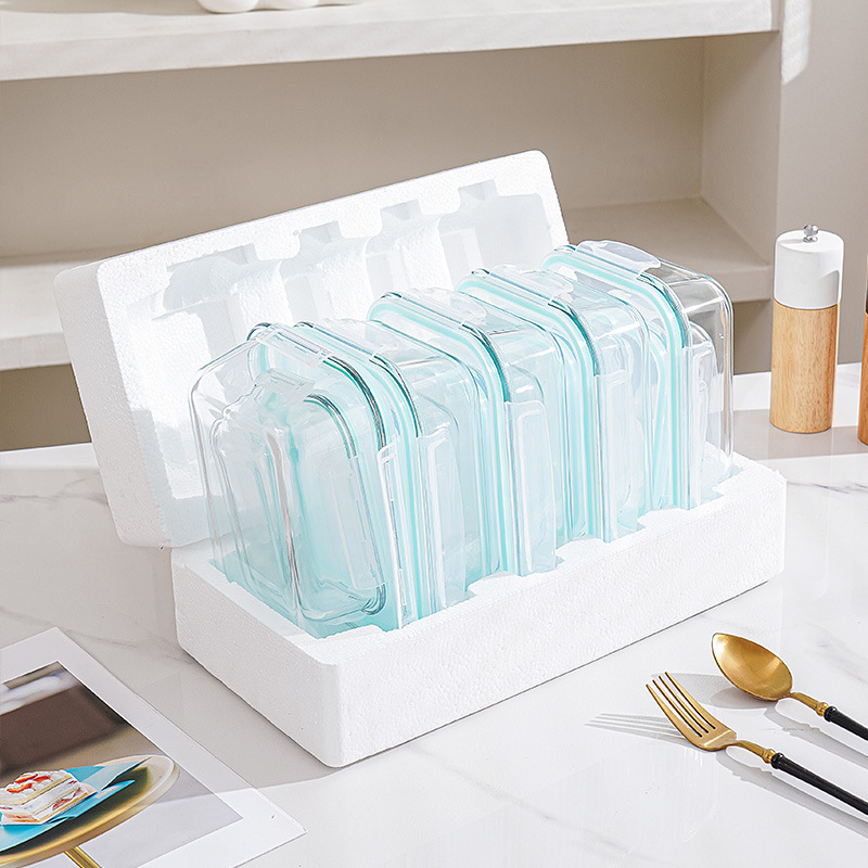 Stackable Glass Food Storage Container 5 pack Set