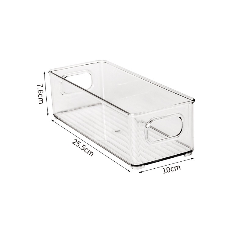 Clear Plastic Fridge Storage Organizer Bin