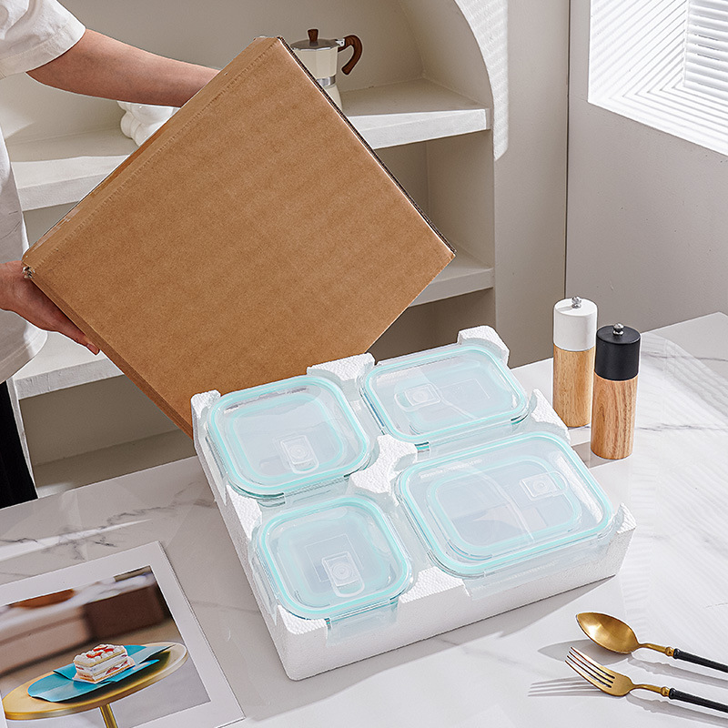 Glass Food Storage Containers 4 pack 8 pack Set