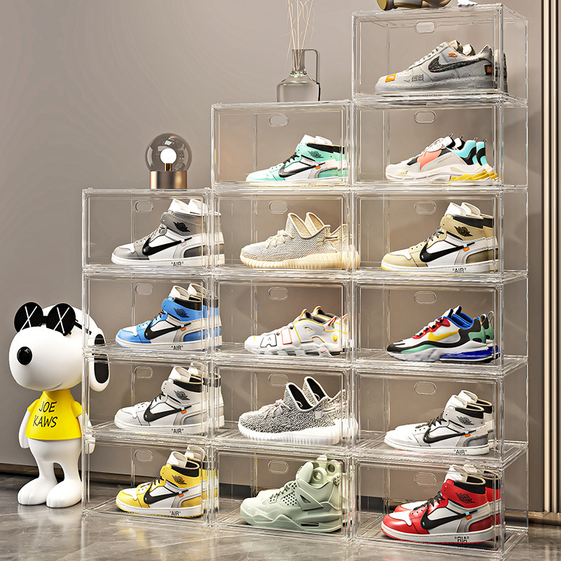 Clear Magnetic Sneaker Display Storage Boxes