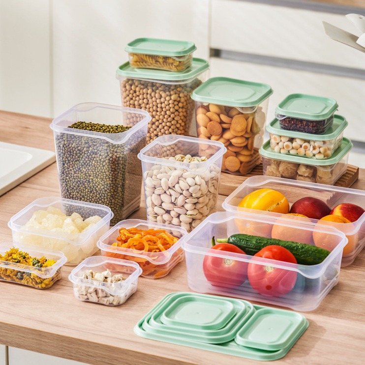 Cheap Plastic Food Storage Containers 17 pieces set