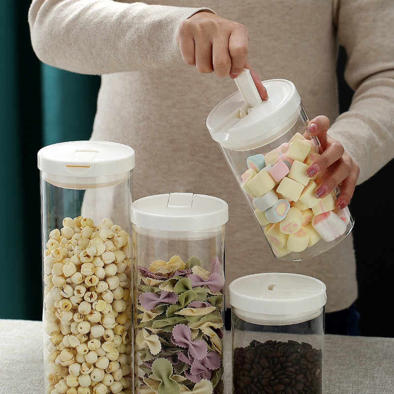 Transparent Glass Storage Containers with Snap Lid
