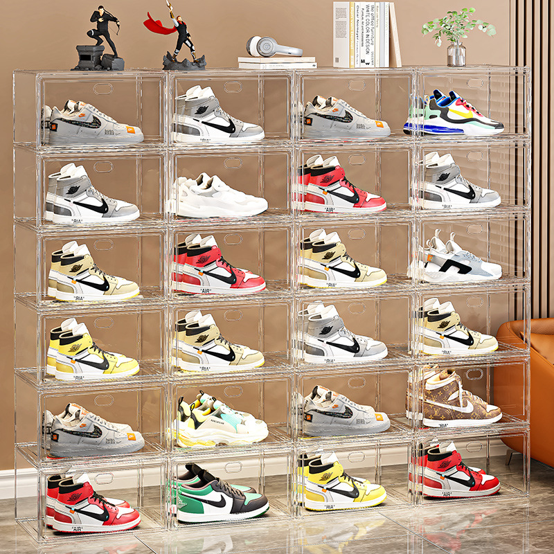 Clear Magnetic Sneaker Display Storage Boxes