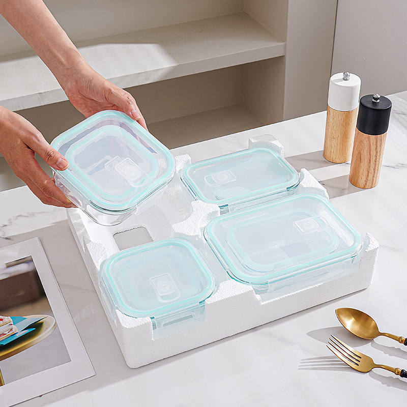 Glass Food Storage Containers 4 pack 8 pack Set