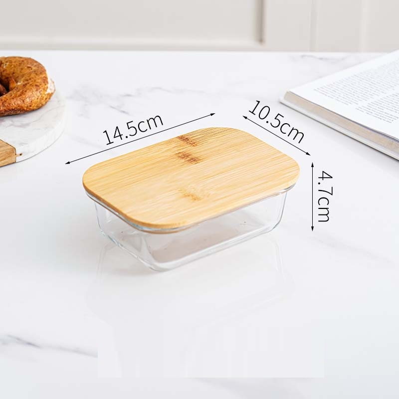 Glass Food Storage Containers with Bamboo Lids