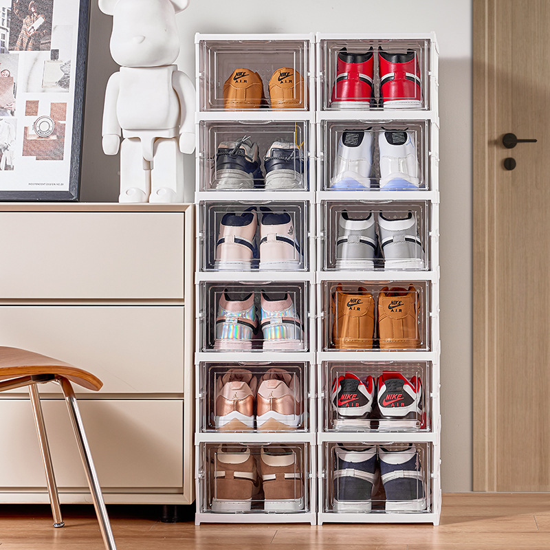 Stackable & Foldable Shoe Storage Boxes