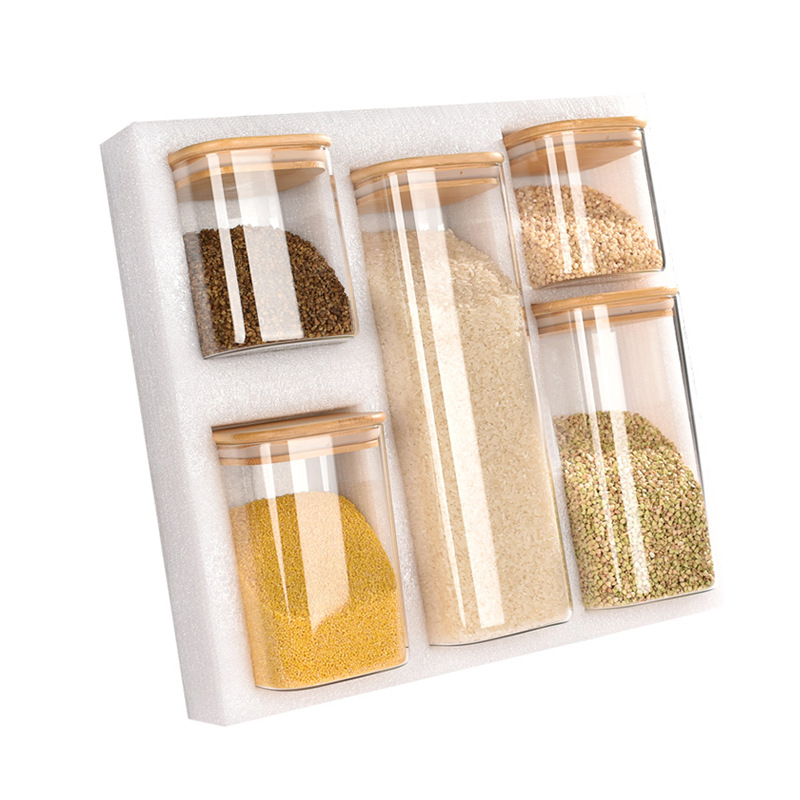 Glass Spice Jar set