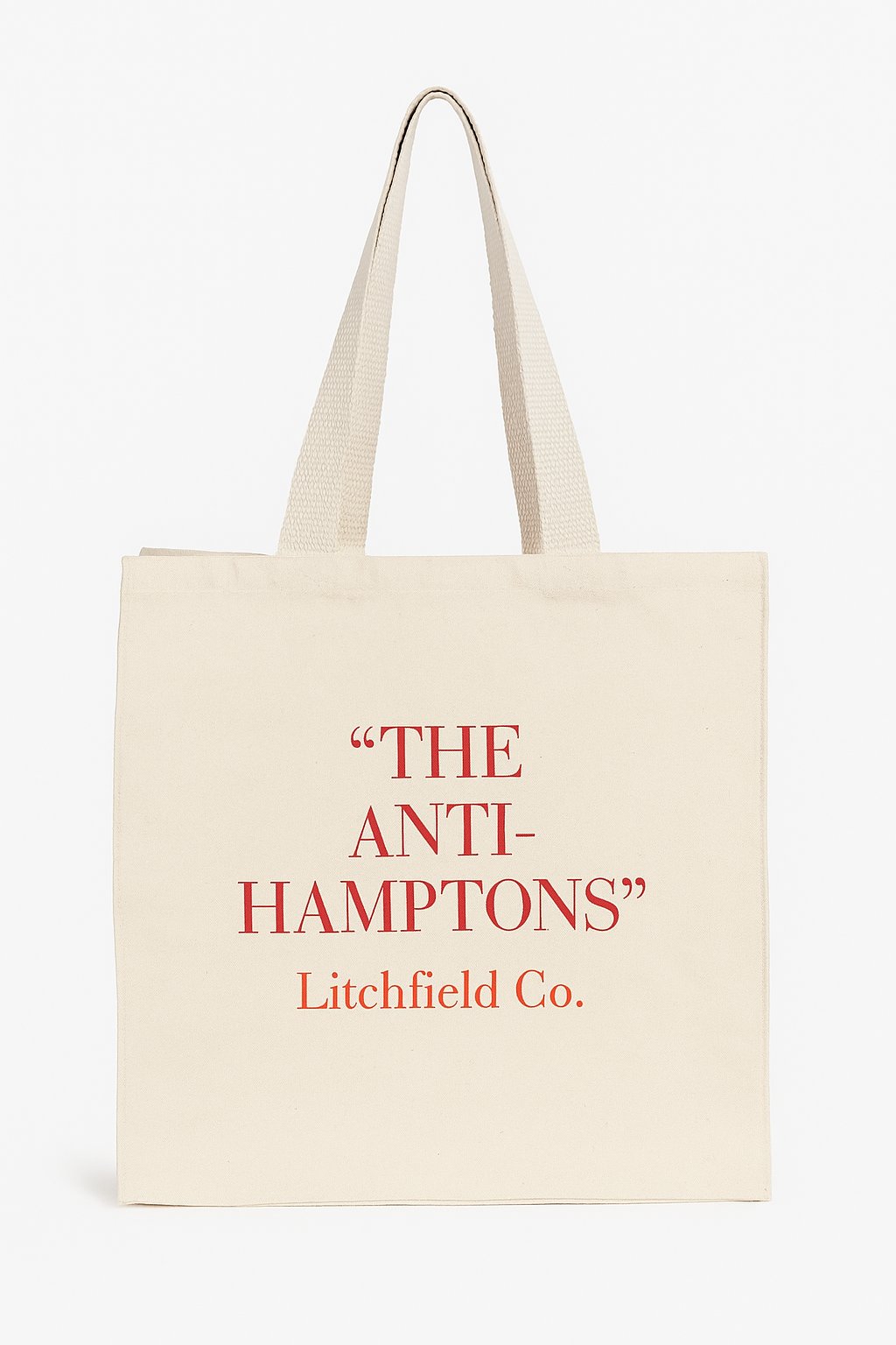 "Anti-Hamptons" Canvas Tote
