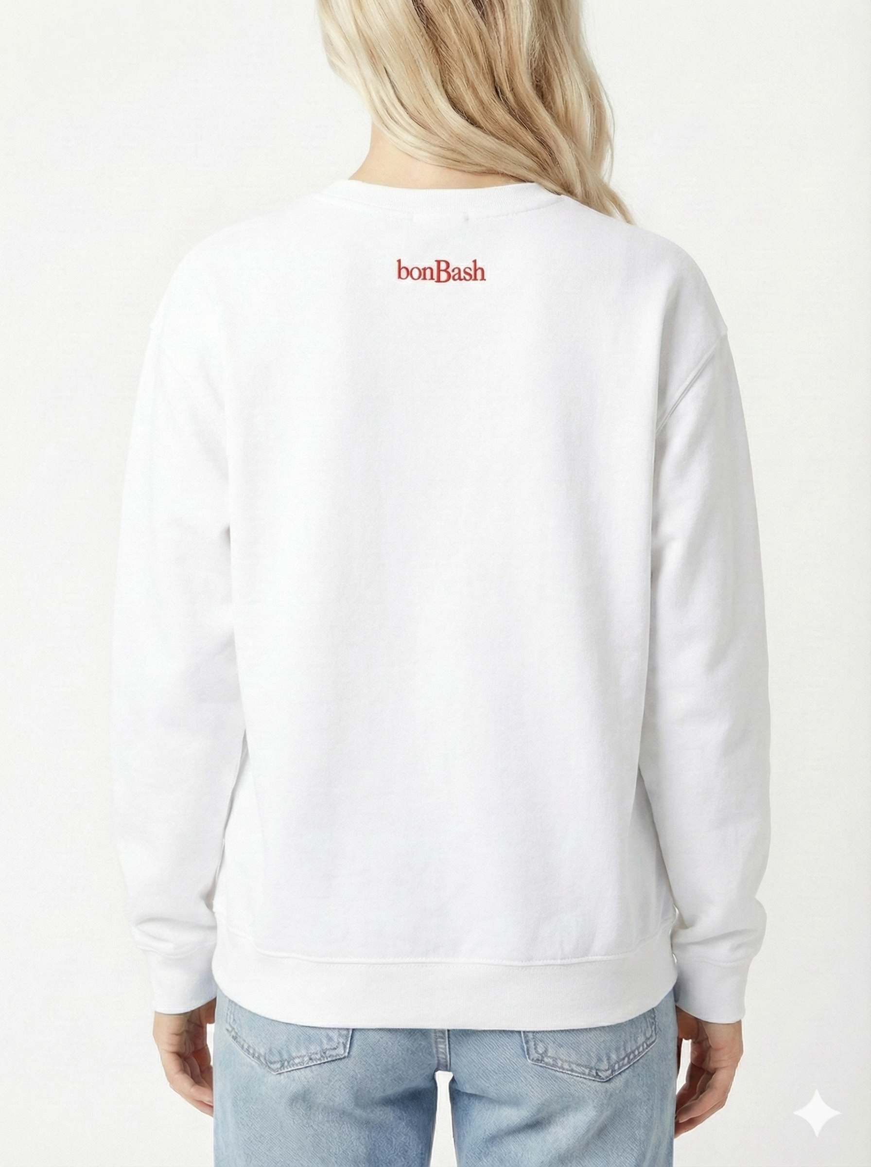 "Anti-Hamptons" ™ Crewneck Sweatshirt White