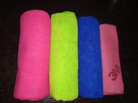 Colorful Microfiber Cleaning Cloths