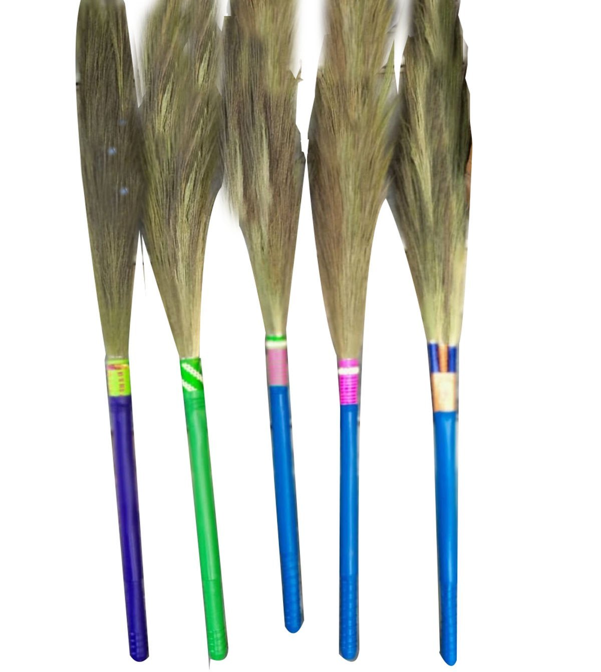 Grass Broom with Plastic Handle