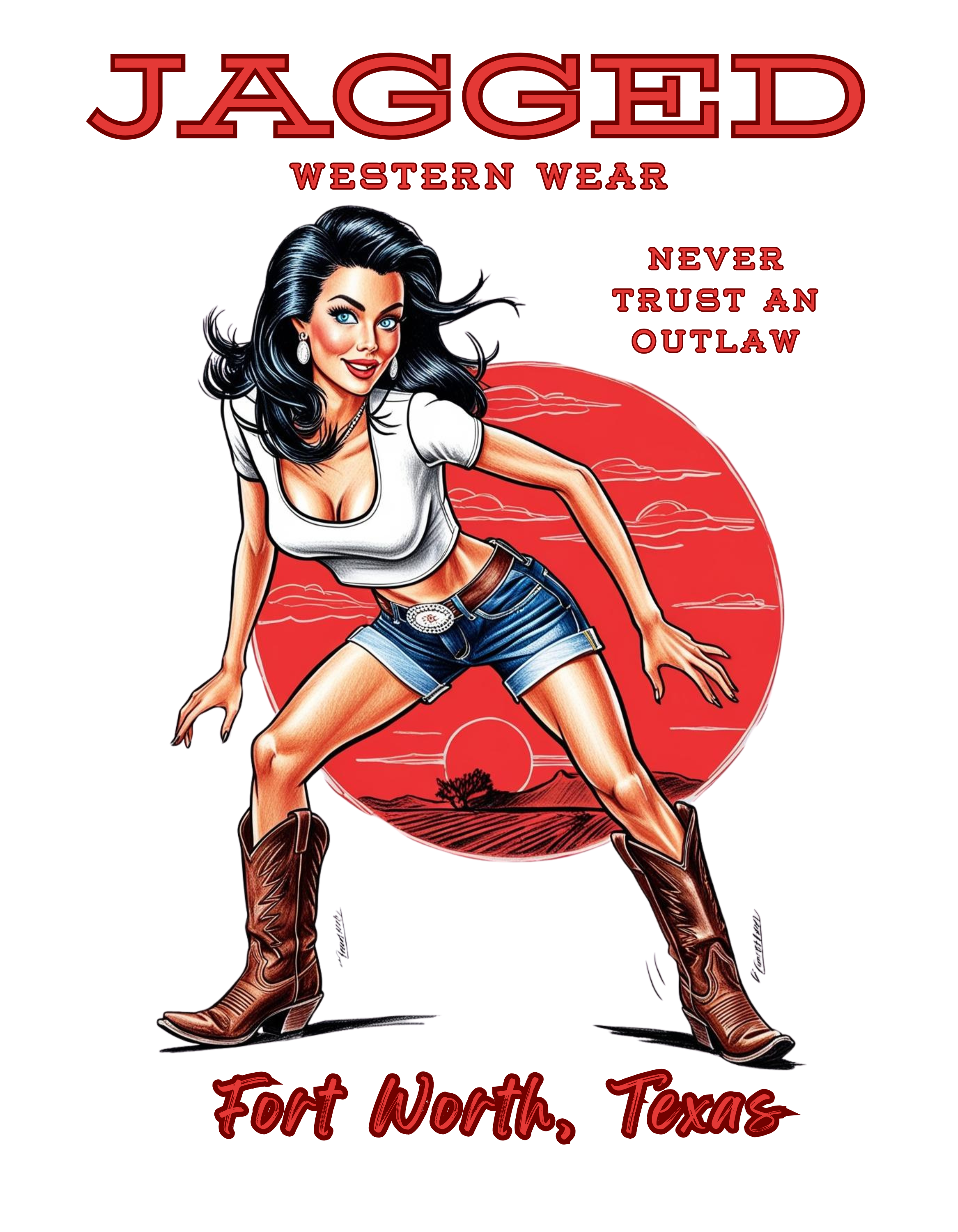 Men's “Never Trust an Outlaw” Hoodie