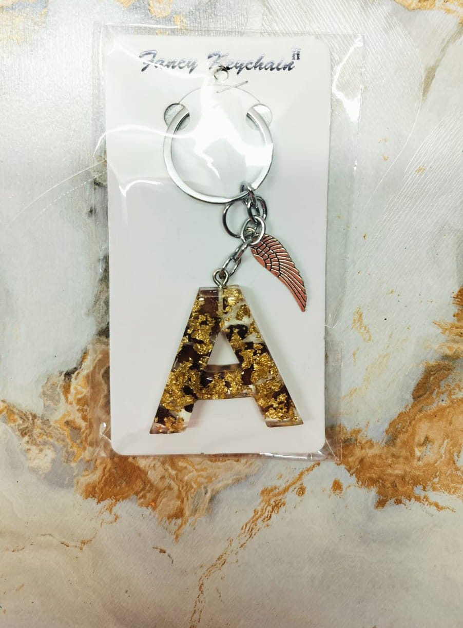Letter A Keychain