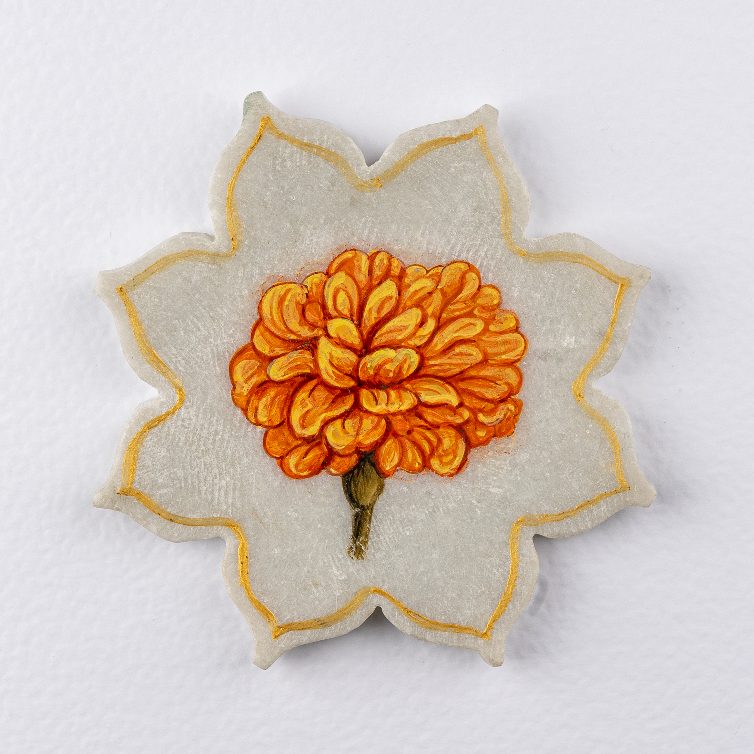 Kesariya Flower Coaster- Intricate 