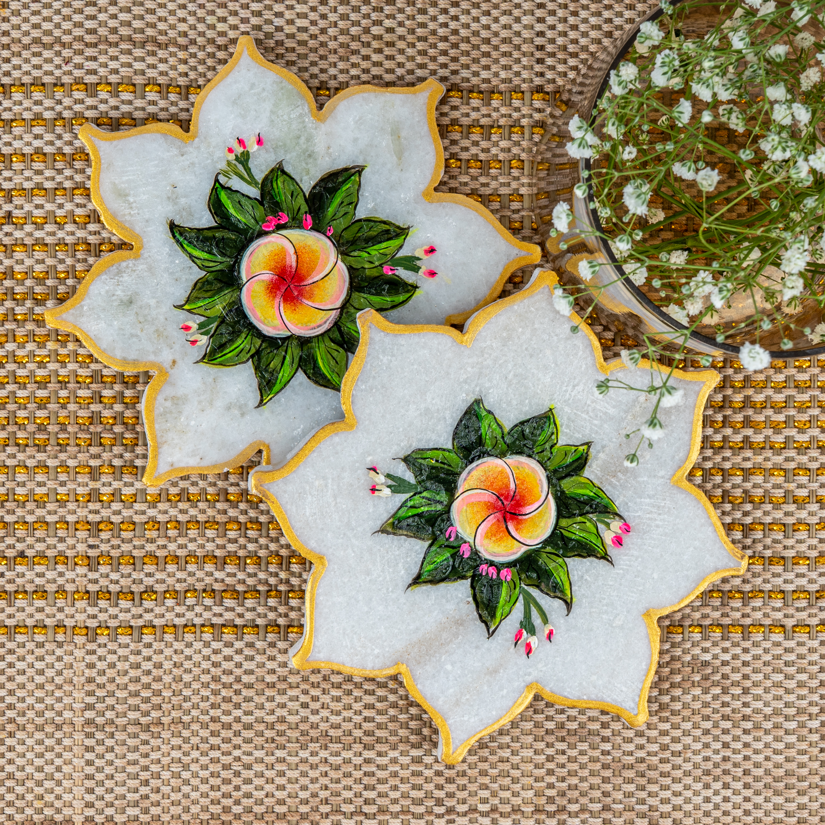 Champa Flower Coaster