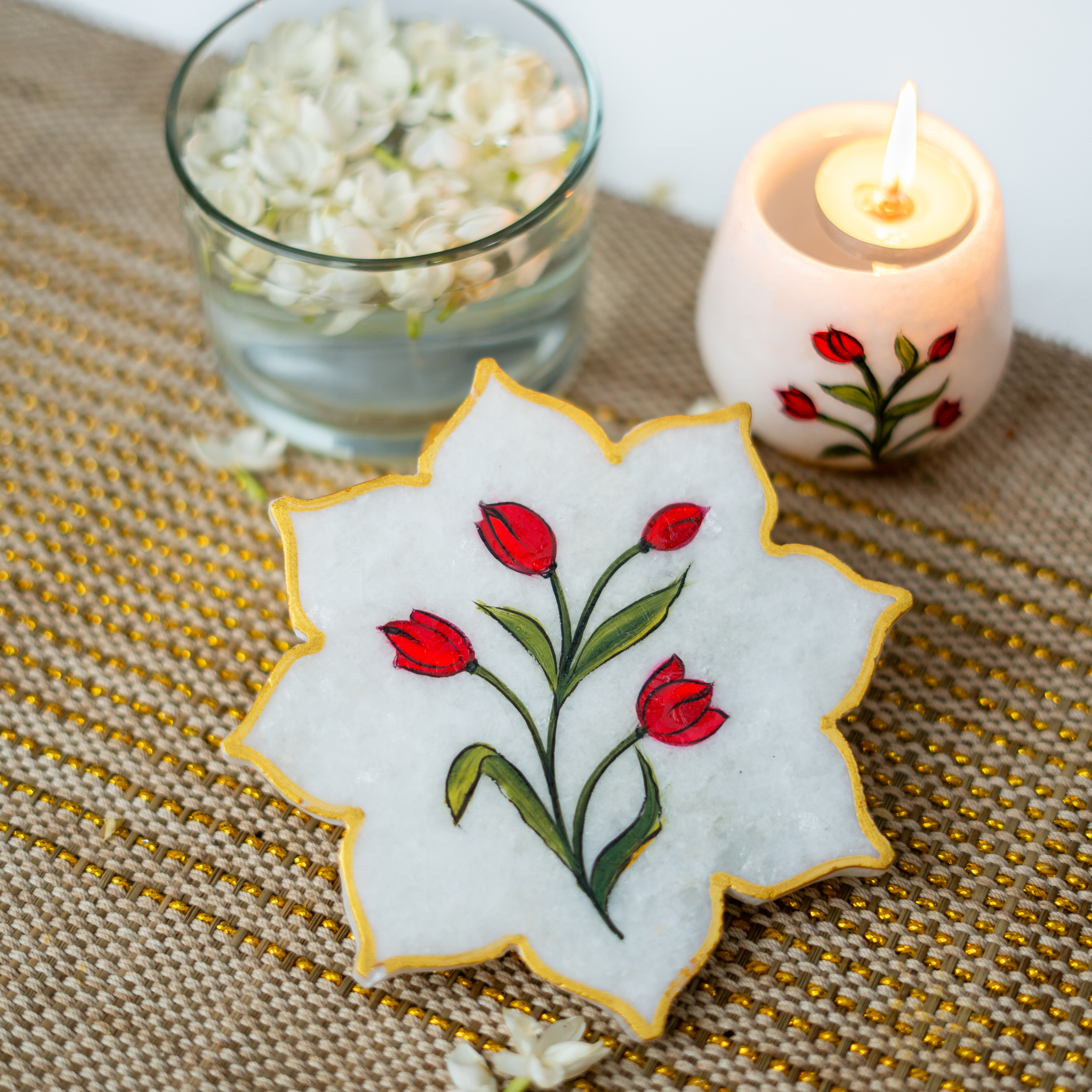 Tulaara Flower Coaster