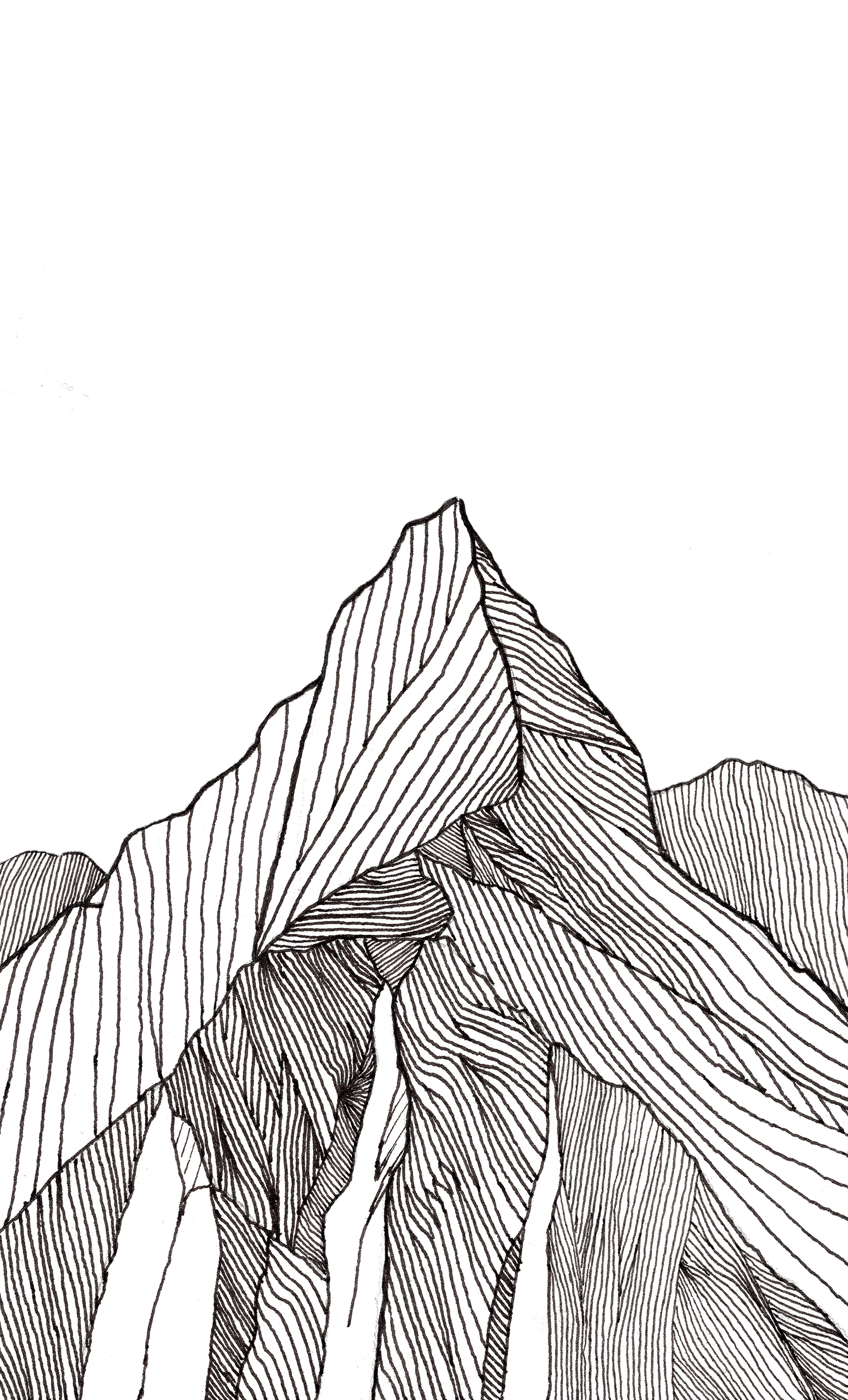 Mont Cervin - Line-Art