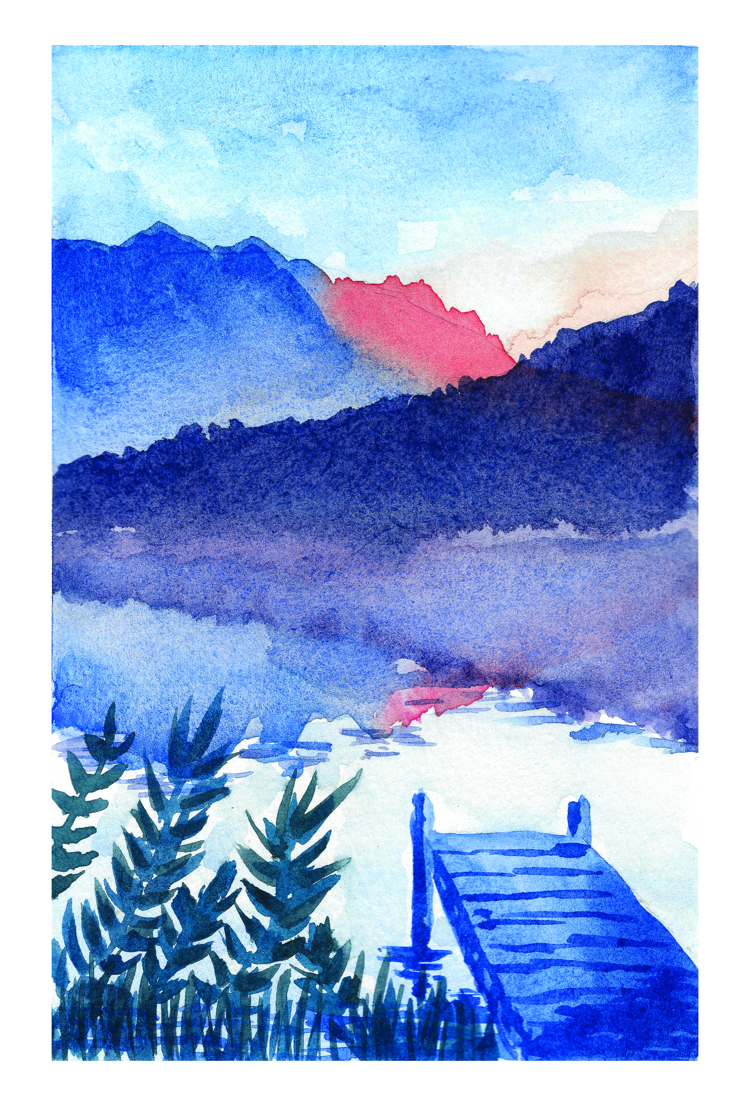 Reflets- Aquarelle