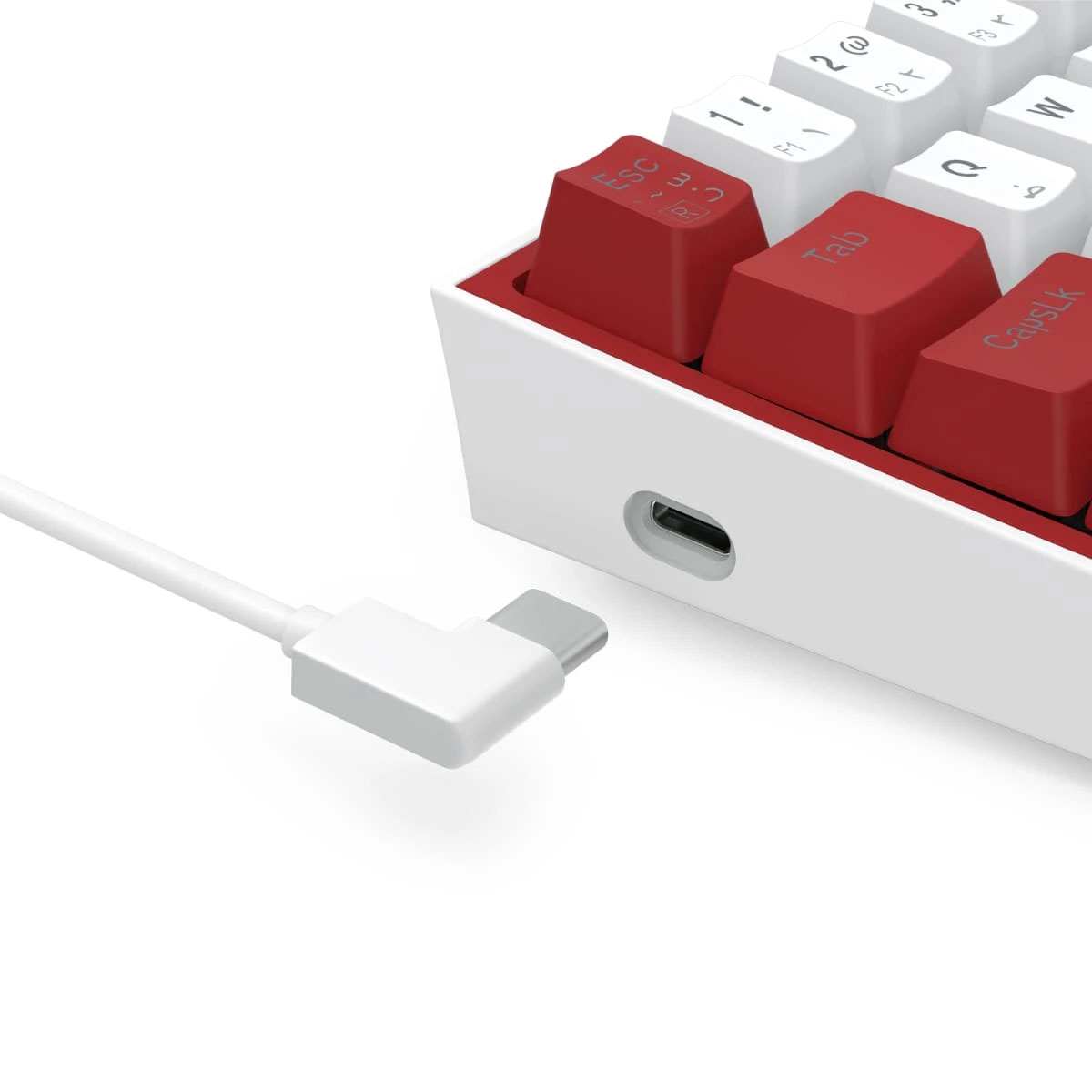 REDRAGON K617 Fizz RGB 60 Gaming Mechanical Keyboard Red Switches REDWHITE