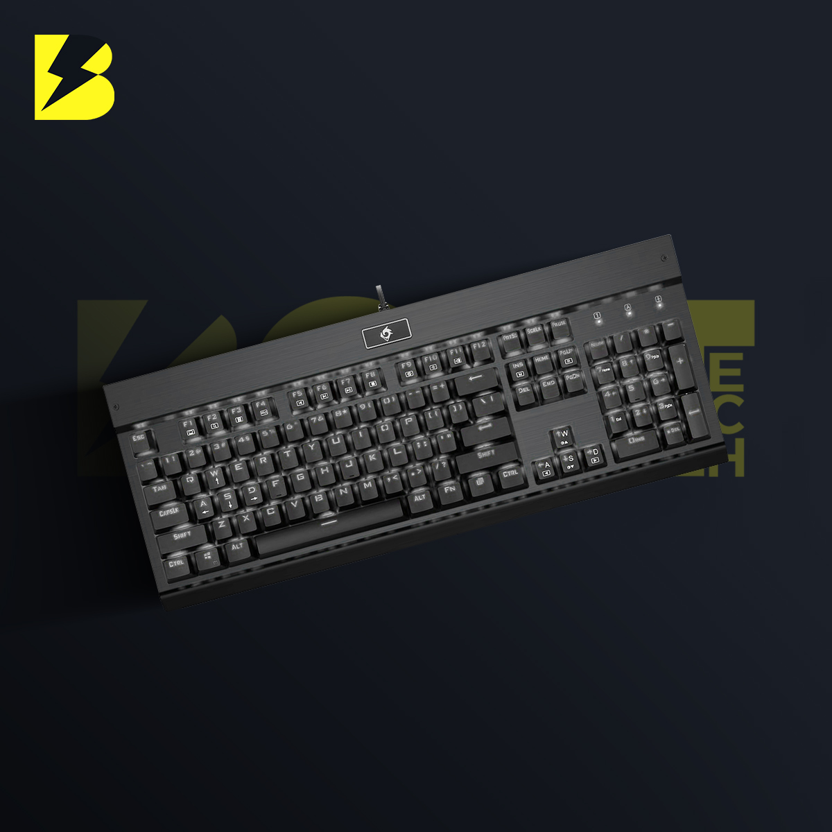 Eagle Tec KG010 Brown Switch BLACK white backlight