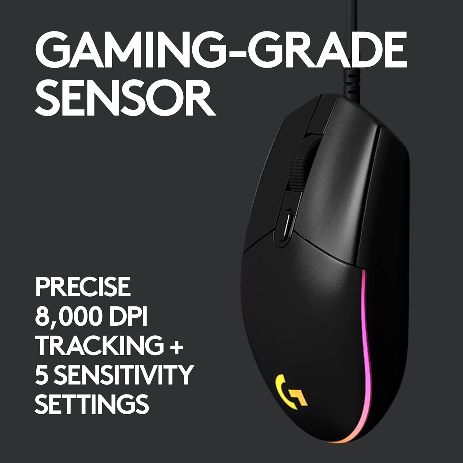 Logitech-G102-LIGHTSYNC-Gaming-Mouse-features-8000-dpi (Black)