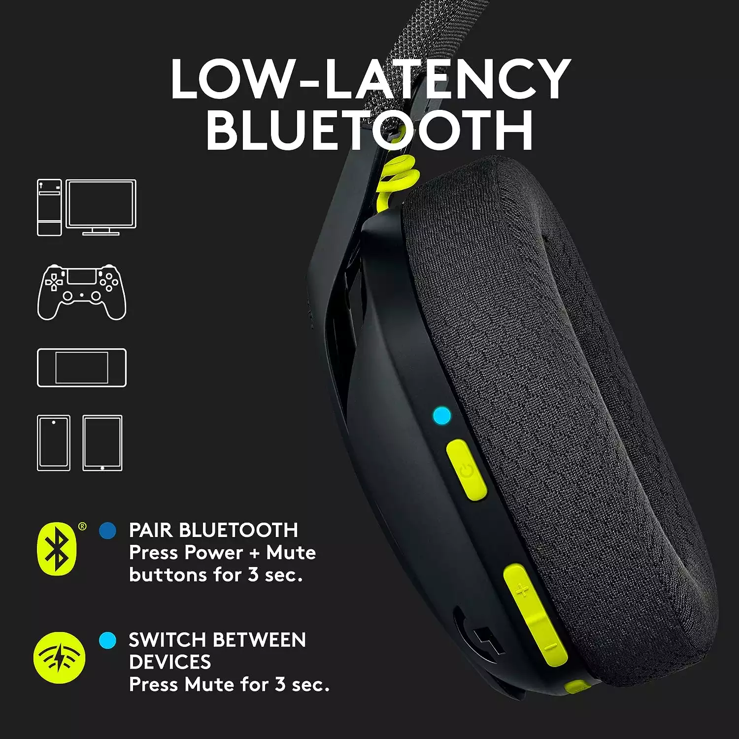 LOGITECH HEADPHONE G435 LIGHTSPEED Wireless Gaming Headset