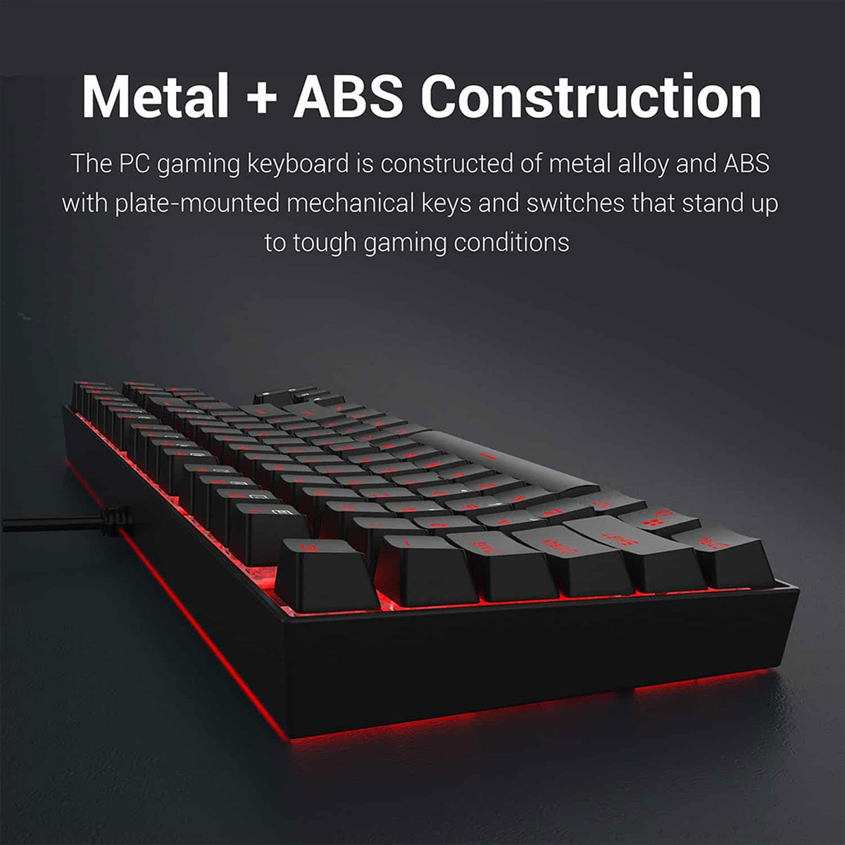 Redragon K552 KUMARA Mechanical Gaming Keyboard LED RED Backlit Wired Keyboard with Red Switches
