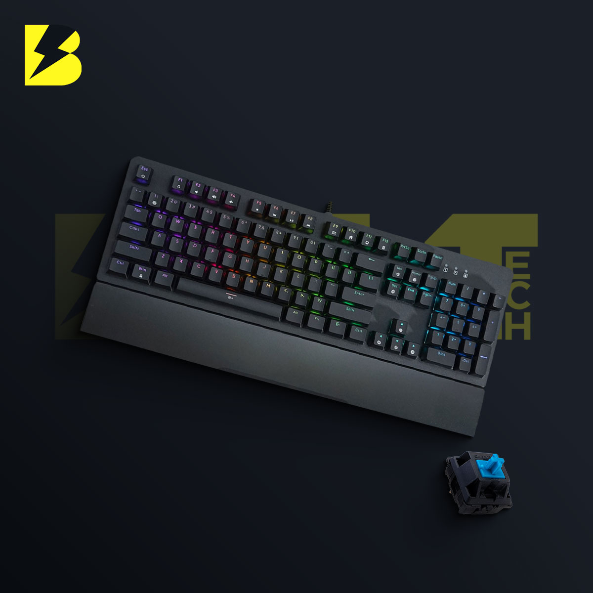AK104 RGB Mechanical Keyboard (BLACK)