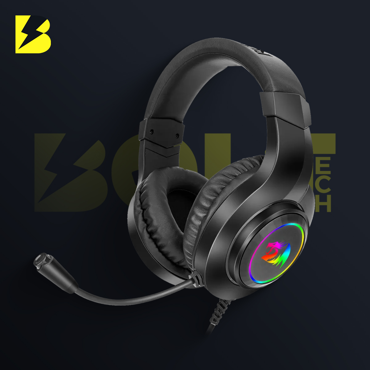 Redragon Hylas H260 RGB Wired Gaming Headset with Microphone ( Black )