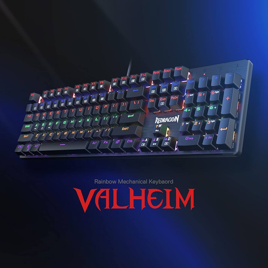 Redragon K608 Valheim Gaming Mechanical Keyboard blue Switch