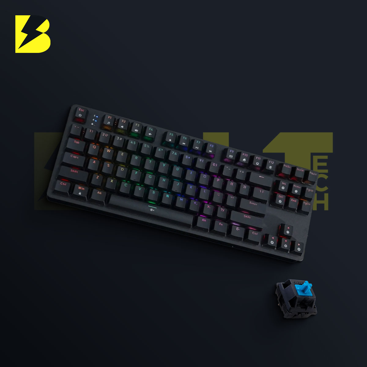 AK87 RGB Mechanical Keyboard (BLACK)