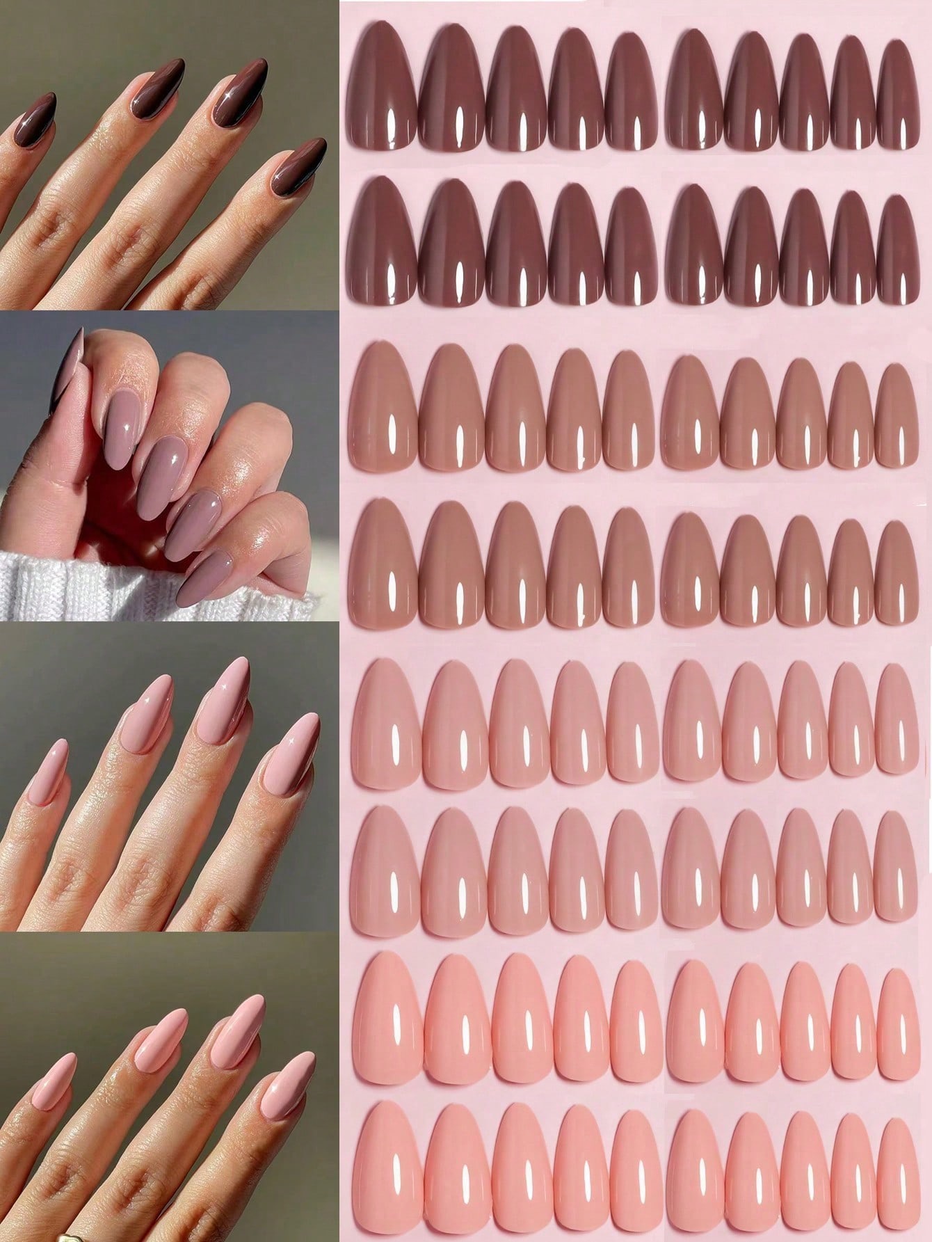 96 blamour Re usable Press-On Nails Set