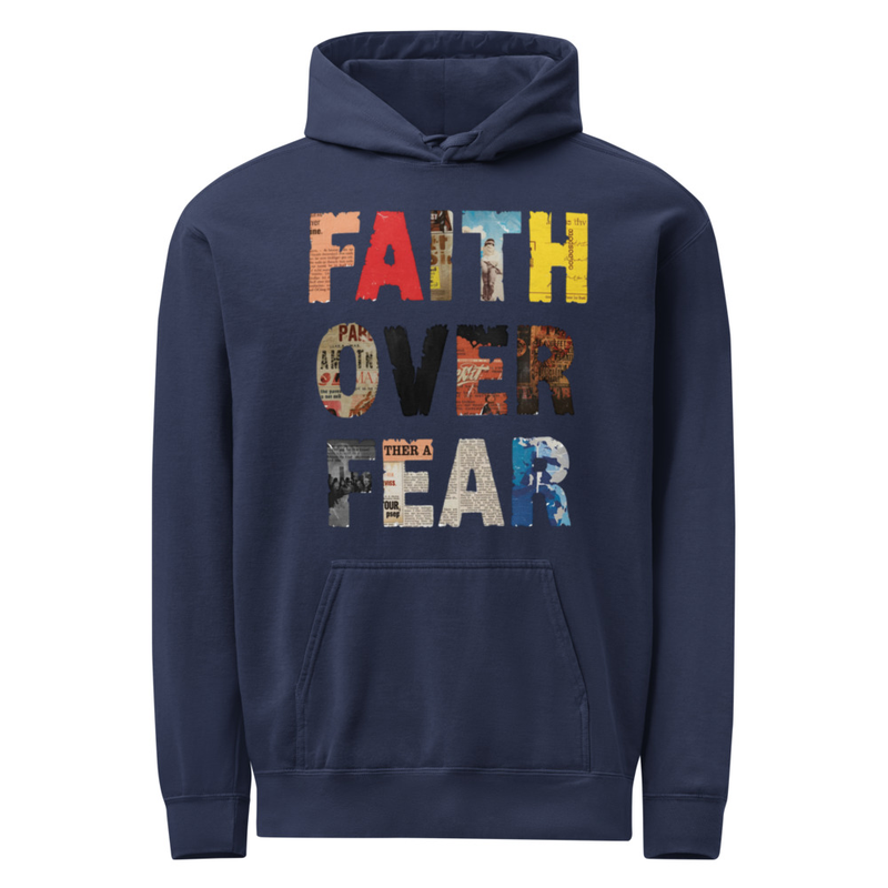 Unisex garment-dyed hoodie